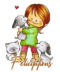Gif animé félicitations chiens